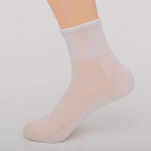 OUNONA10Pairs Φορητές Κάλτσες Μίας Χρήσης Λευκές, Αναπνέουσες, Ένα Μέγεθος, Κατάλληλες 1