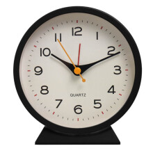 MOQIN Vintage Retro Analog Alarm Clock, 8" Silent Sweep Quartz Wall Clock – Compatible with Home & Bedroom Decor