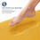 Bademåtte med memory foam 91x61cm gyldengul 2