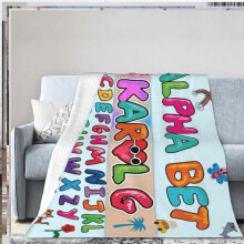 Karol Music G Plys flannel tæppe 102 x 76 cm