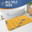 Bademåtte med memory foam 91x61cm gyldengul 5