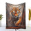 Tigerprintet flanneltæppe 150x200 cm 1