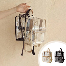 Clear Backpack - Multipurpose Student School Bag Lightweight Small Bag School Backpack for College Work Travel, School Supplies