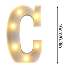 LED Marquee Alfabetbogstaver – Pink Glitter Natlampe,