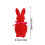 Easter Bunny Figurine Resin White 20 cm 3