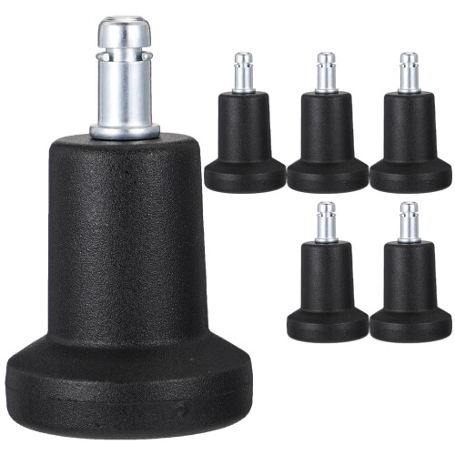 Conjunto de 6 Rodízios Ajustáveis para Cadeiras e Móveis, com Trava e Pés Fixos.