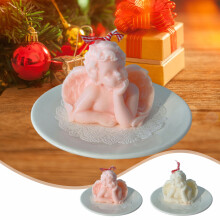 Scented Candle Gift Set – Cherub Aroma, Christmas/Birthday/Wedding Gift for Men & Women, Pink Bedroom Decor, Compatible with Home & Photo Styling