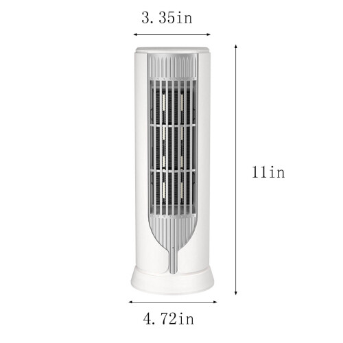 Κάθετη κεραμική θερμάστρα 1000W με προστασία από υπερθέρμανση και ανατροπή, 2