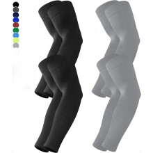 Compressie-armmouwen met UPF50 zonbescherming voor mannen.