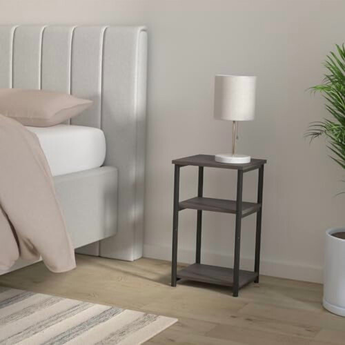 Side Table Chestnut Brown and Classic Black ULET273B74 1