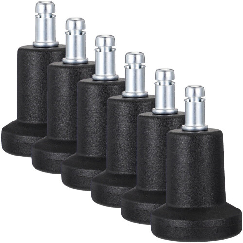 Conjunto de 6 Rodízios Ajustáveis para Cadeiras e Móveis, com Trava e Pés Fixos. 1