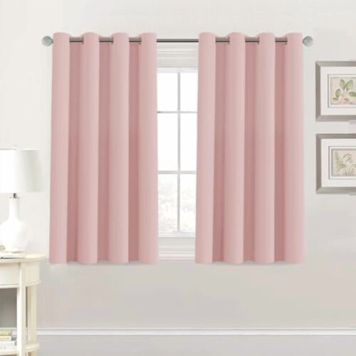 Πάνελ κουρτίνας συσκότισης Baby Pink 100" Π x 84" Μ με δακτύλιο