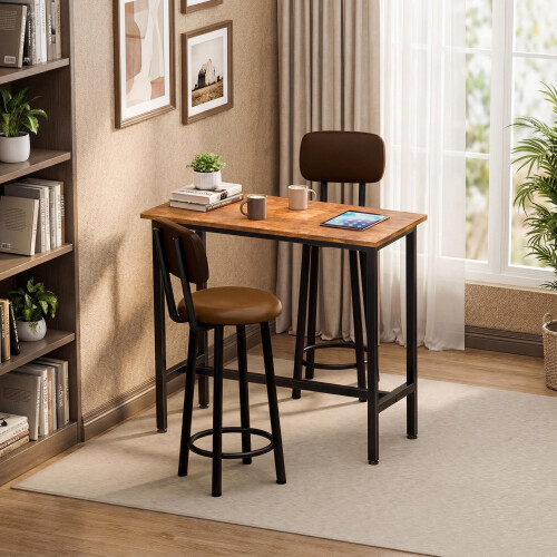 EDX Bar Table 102 cm Black Metal Frame 1