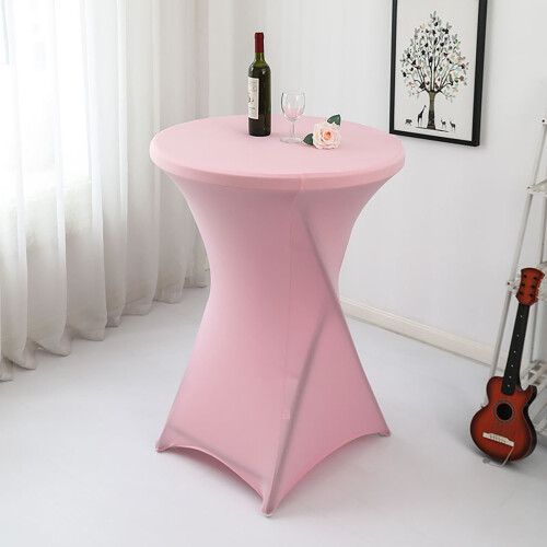 Blå polyester-spandex rund dug 60x110cm