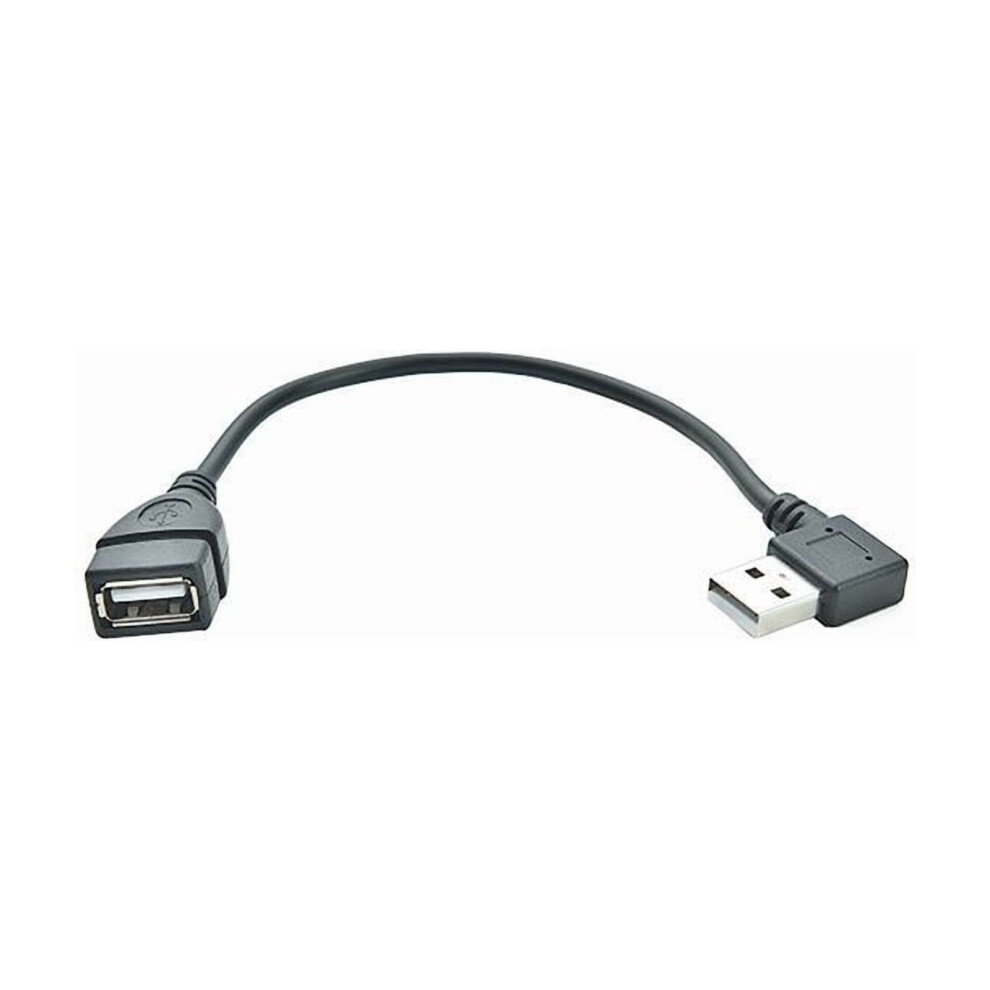 Usb 2.0 Extension Cable, 90-Degree Right Angle Male To Female Connector, 0.2M Retractable Data & Charging Adapter For Pc/Laptop 9313598876874