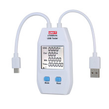 Digitálny USB merač výkonu UT658 - dvojitý ampérmeter a voltmeter