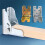 Steel self-locking foldable bed leg bracket2.68x2.48x2.125 6
