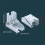 Steel self-locking foldable bed leg bracket2.68x2.48x2.125 4