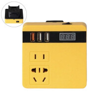 300W Power Inverter 18V-21V To 220V Lithium Battery Inverter With Dual 30/QC for /USB,1