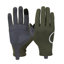 Thermofleece-Fahrradhandschuhe, Touchscreen-kompatible, rutschfeste Winter-Fahrradhandschuhe mit reflektierendem Logo, winddicht