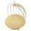 Βάση για κέικ Golden Birdcage, σιδερένια, 19,5x18,5x18εκ. 5