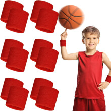 12-Pack Wrist Sweatbands for Men & Women – Moisture-Wicking, Compatible with Tennis, Basketball, Football, Gym