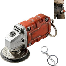 Mini-meuleuse porte-clés portable 2 en 1, outil de polissage (1 pièce)