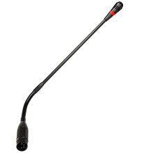 17.7 in / 45 cm Gooseneck Microphone Stand, Adjustable Flexible Arm, 4-Pin Interface, Suitable for Conference Rooms, Schools, and Auditoriums