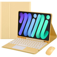 Touchtoetsenbordhoes voor iPad Mini7 (A17Pro) 2024 & iPad Mini6, Bluetooth, magnetisch afneembaar, inclusief muis