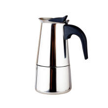 Stainless Steel Stovetop Espresso Maker 2 Cup Moka Pot with Easy Clean and Ergonomic Grip for Home