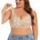 Γυναικεία Σουτιέν Plus Size με Λεοπάρ Στάμπα και Αγκράφες στο Μπροστά, Σουτιέν No Steel 6