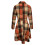 Women's plaid cardigan jacket wool blend XXL 5