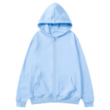 Geansaí Lumshou do Fhir le Dath Soladach, Geansaí Zip-Up, Muinchille Fada, Seaicéad Pullover Lomra Ócáideach, Gorm Éadrom, XXXL