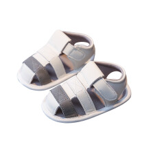 Sandales pour bébés filles et garçons – Chaussures de plage d'été confortables avec nœud fleuri, semelle antidérapante, premières