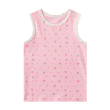 Zomerse meisjes tanktop, peuterkleding voor meisjes, superzachte katoenen mouwloze tanktop met print voor meisjes van 3-12 jaar, roze B, 6 jaar