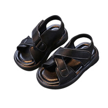 Sandali da bambina Ediodpoh per neonate e bambine, leggeri e traspiranti, scarpe estive da spiaggia/festa, età 1-6 anni, neri, taglia 7.5