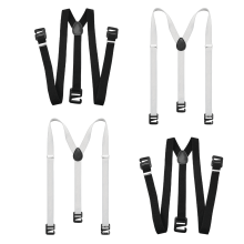 GASTROPOD 4Pcs Suspenders for Men Hiking Suspenders for Men Heavy Duty Adjustable Elastic Suspenders Men's Suspenders 0.98x35.43in,Multicolor7