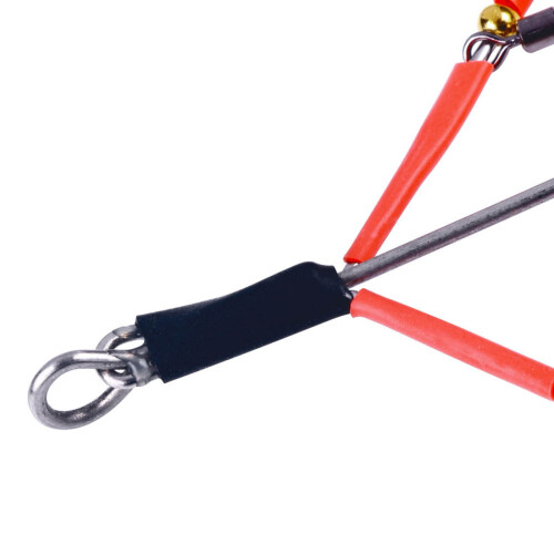 Δολώματα Spinner για Λαβράκι, Πέστροφα, Walleye – 4 λεπίδες Willow Leaf, φούστα σιλικόνης, 2