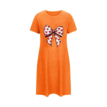 Valentin-napi női szívmintás, masnimintás hálóing, tejselyem hálóruha, plus size3XL–5XL, kényelmes pizsama ruha, ajándék –