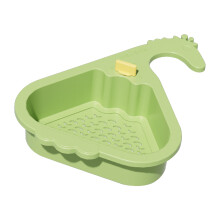 Cesta escurridora colgante para fregadero de cocina – Malla fina, PP inoxidable, plegable y ahorra espacio.