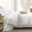King Comforter Set White Seersucker 7-Piece 5