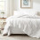 Olijfgroene seersucker dekbedset, queensize, 7-delig 2