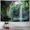 Wandteppich mit Berghöhlenmotiv, Waldlandschaft, Wasserfall – ideal für Schlafzimmer oder Studentenwohnheim. 1