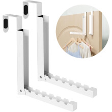 Lot de 2 crochets de porte – Aucun assemblage requis, pliables et robustes, compatibles avec les portes standard