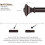 Varões de cortina em bronze, 48-84 polegadas (122-213 cm), 1 polegada (2,5 cm) de diâmetro, resistentes, ajustáveis, para uso interno/externo, com 7