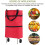 Chariot de courses pliable GASTROPOD à roulettes, rouge 4