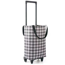 Chariot de courses pliable à roulettes, sac fourre-tout pliable et imperméable, chariot monte-escalier pour les voyages et le shopping – Convient