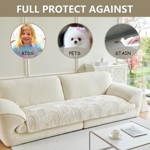 Washable Pet Couch Cover for Sectional Sofa 1 Pack 2