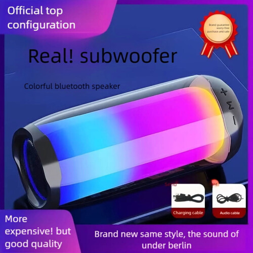 Φορητό ηχείο Bluetooth με ήχο HD, βαθιά μπάσα, εμβέλεια 33 ποδιών, κλήσεις hands-free, 1