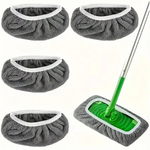 Lot de 12 lingettes de nettoyage en microfibre avec bord élastique 1